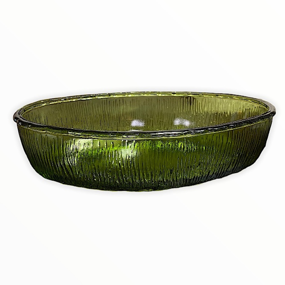 FTD 1975 Green Oval Serving Dish